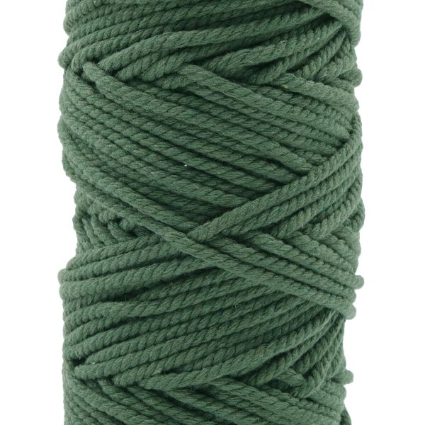 Шнур круглый х/б ⌀4.0 мм / 100 метров, (бобина) (хаки)