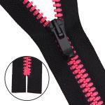 Молния трактор Arta Т6 (6 мм) 1 зам., н/раз., 18 см, Neon, цв. 077 черный / 081 яр.розовый, уп.10 шт