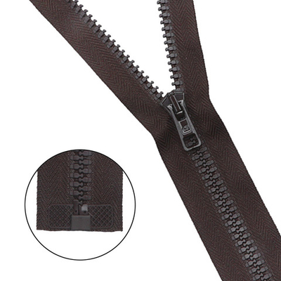 Молния трактор Arta Т6 (6 мм) 1 зам., разъем., 60 см, цв. 068 т.коричневый, уп.5 шт