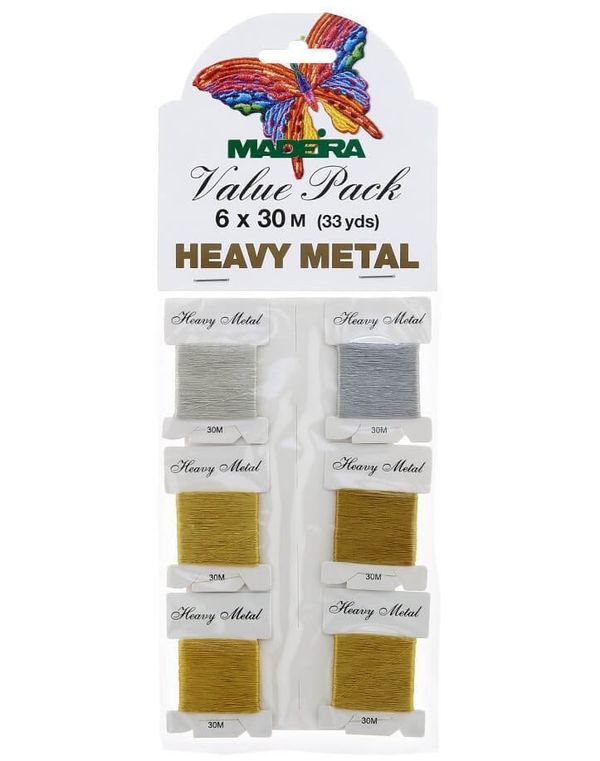 Швейные нитки (набор) Heavy Metal (6х30 м), 1 шт, 9701