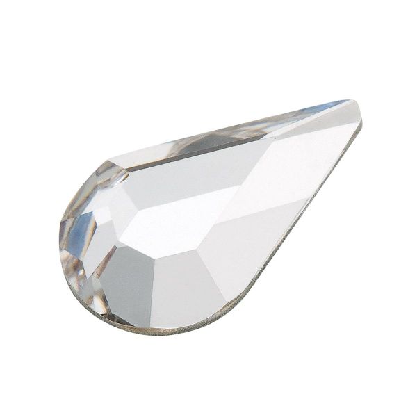 Стразы неклеевые стекло 8х4.8 мм, 72 шт, белый (crystal), Preciosa 438-15-110