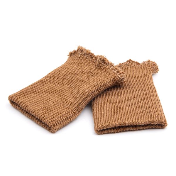 Манжеты трикотажные 6.5х9.5 см, 1 пара, тонкие, 075 бежевый