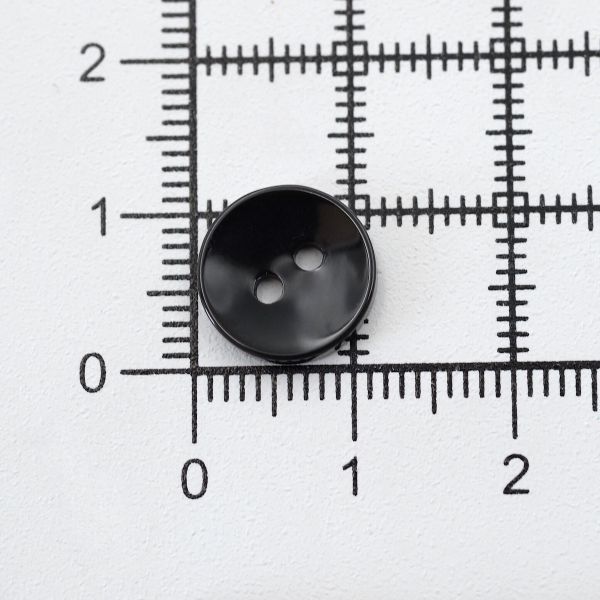 Пуговицы 2 прокола 18L, 11 мм, (Black (черный)), NE74, 144 шт