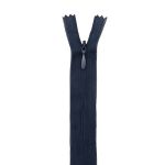 Молния потайная (скрытая) Т3 (3 мм) 1 зам., н/раз., 50 см, чернильн. нейлон, 31328 / 50, 10 шт