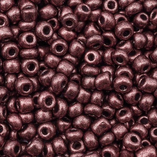 Бисер Astra&Craft 11/0 (2.1 мм), 200 г (10х20 г), цв. М904 коричневый/непрозрачный, матовый