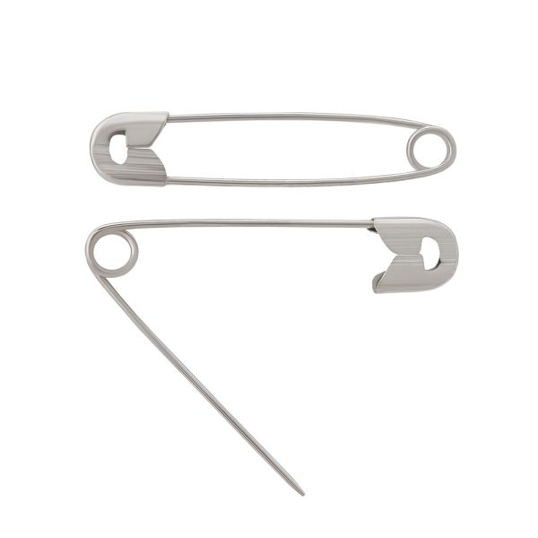 Булавки английские l=35 мм, никель, 100 шт, С-16