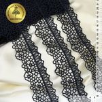 Кружево гипюр (плетёное) 45 мм, диз.2501 цв.B4815 т.синий уп.13.71м, Kruzhevo