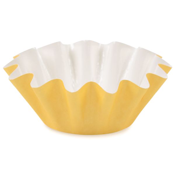 Формы для выпечки бумажные (корзинки) 4.5 см, 4.5х3 см, 12 шт, №03 желтый, S-Chief PPC-0011