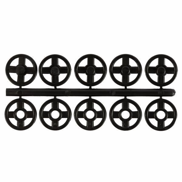 Кнопка пришивная пластик ⌀10 мм, 20 шт, черный, KOH-I-NOOR 11 (MIA1020 №3)