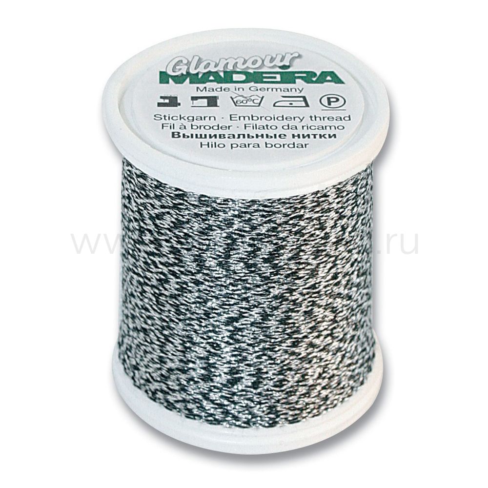 Нитки отделочные металлизированные Madeira Glamour №12, 200 м, цв. 3260, 9806, 5 катушек