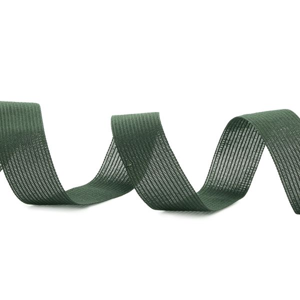 Тесьма (лента) окантовочная 24 мм / 100 метров, 3.8 г/м, 075 т.зеленый