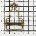 Застежка для комбинезона 30 мм, 10 шт, латунь, BIG