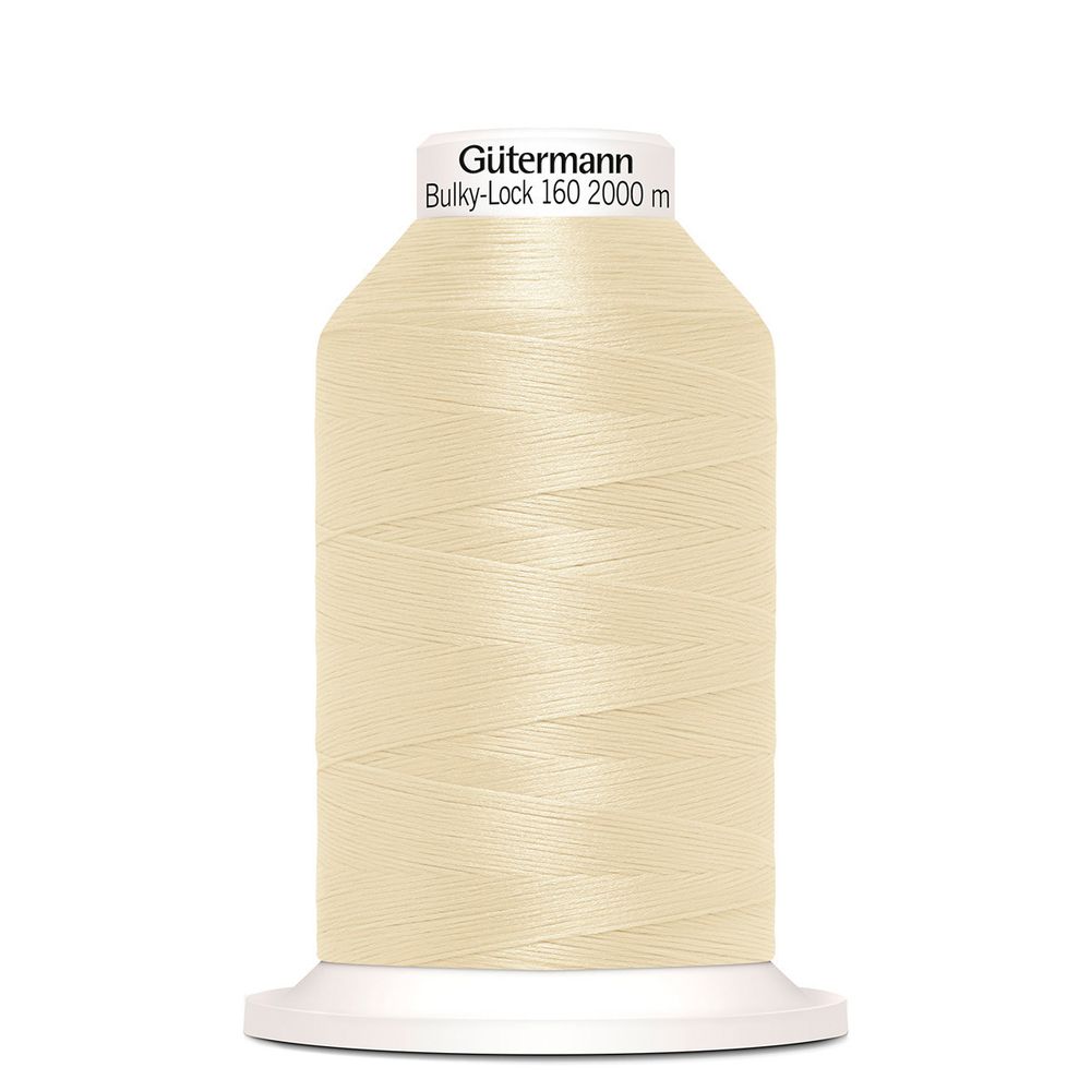 Нитка текстурированная Gutermann Bulky-Lock 160, 2000 м, 414 св.кремово-бежевый, 1 катушка