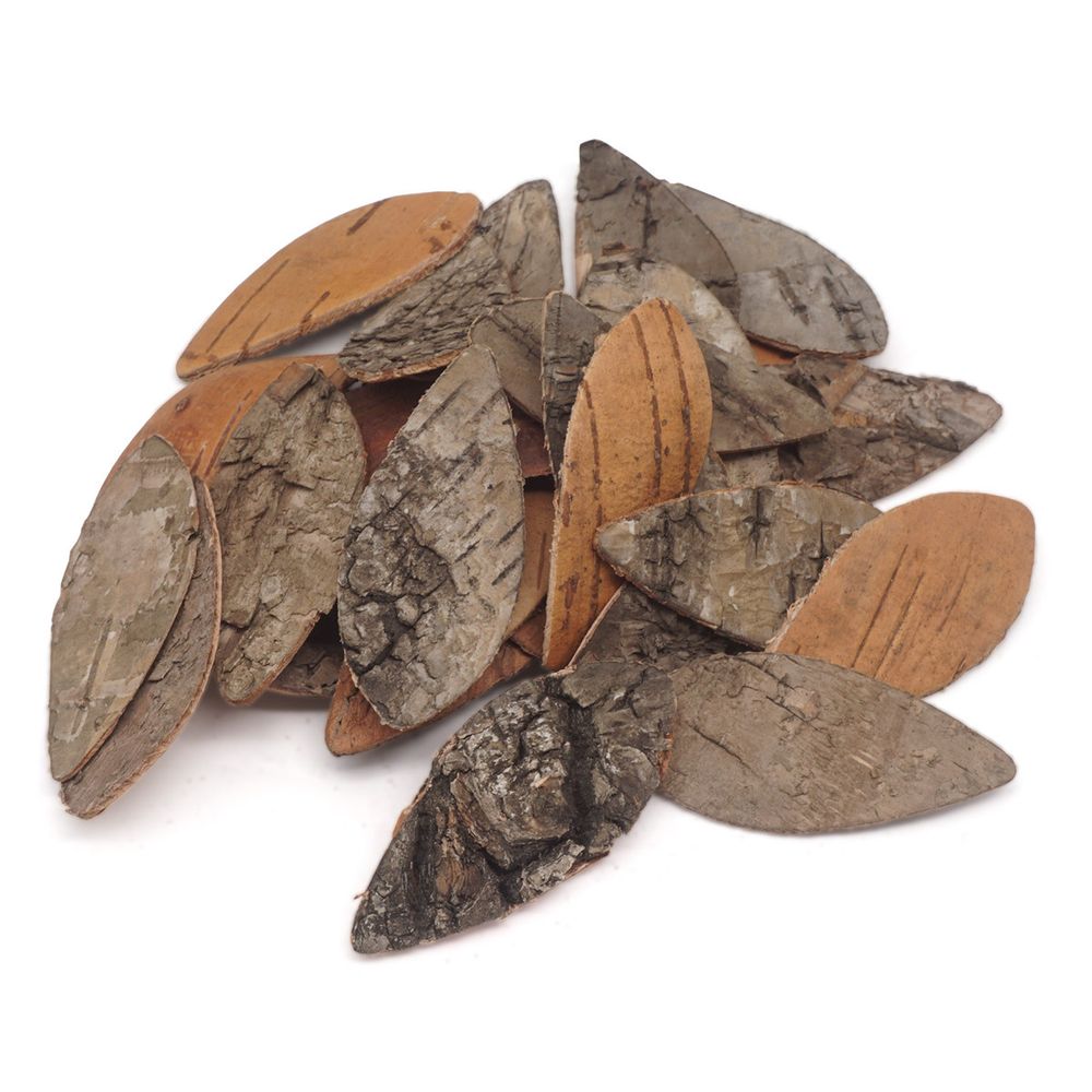 Декоративные элементы из коры дерева "Капельки", 5см, 30 шт/уп, нат/дерево