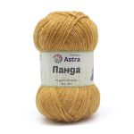 Пряжа Astra Premium (Астра Премиум) Панда (Panda) / уп.2 мот. по 100 г, 240 м, 295 охра