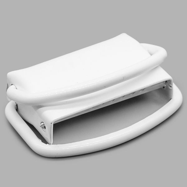 Пряжка ременная металл 38 мм, белый, 6 шт