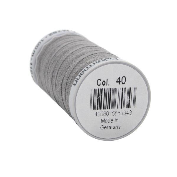 Нитки суперкрепкие Gutermann Extra Strong M782, 100м, 040 пепельно-серый, 5 катушек
