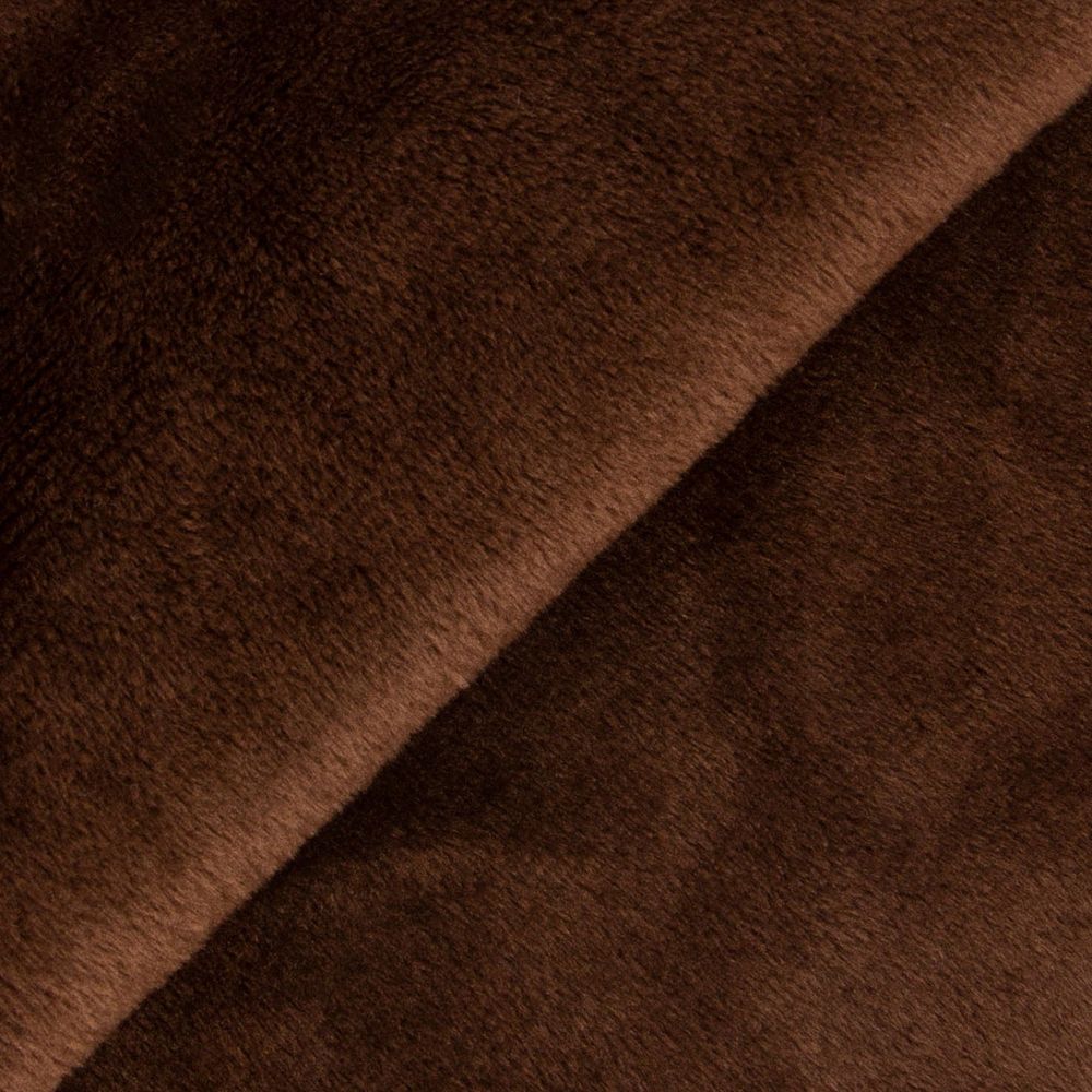 Плюш Peppy PEV 273 г/м², 152 см / рул. 5 метров, 35 т.шоколадный/dark chocolate
