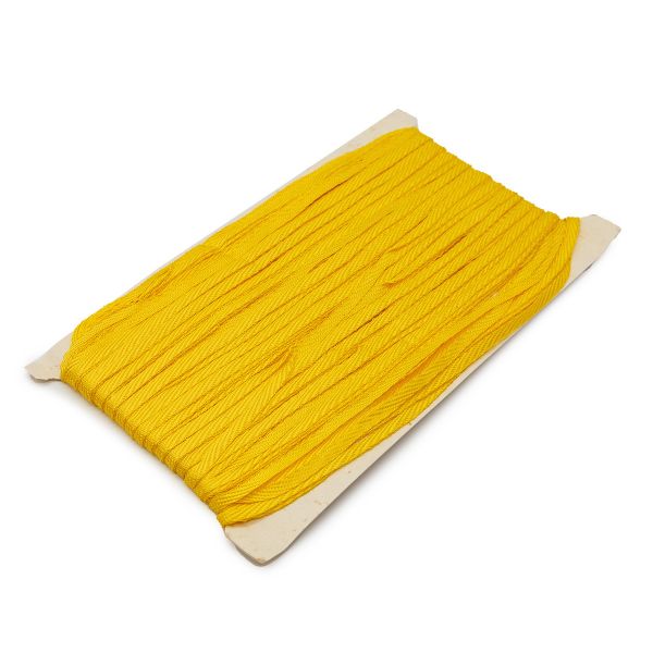 Лента отделочная тканая (вискоза) 69 (5 желтый), 50 м