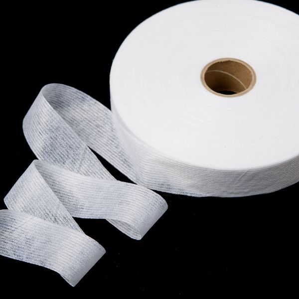 Лента клеевая нитепрошивная по долевой 30 мм / 100 метров, белый