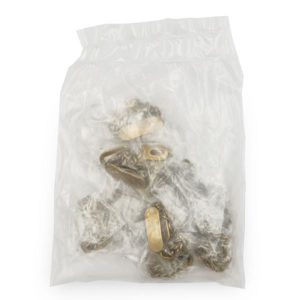 Вешалка-цепочка для одежды 102х8 мм, металл, бронза, 10 шт, ГНУ360