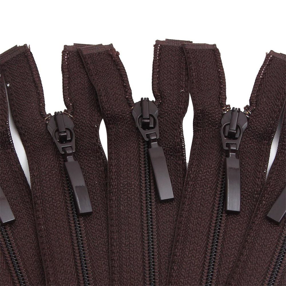 Молния спираль (витая) Arta Т5 (5 мм) 1 зам., разъем., 80 см, цв. 141 т.коричневый, уп.5 шт