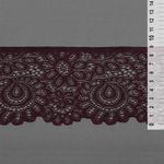 Кружево стрейч (эластичное) 90 мм / 3 метра, TBY.YSTL00839/N, цв.076 сливовое вино, Kruzhevo
