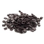 Наконечник для шнура пластик 13х9 мм, ПП, коричневый, 100 шт