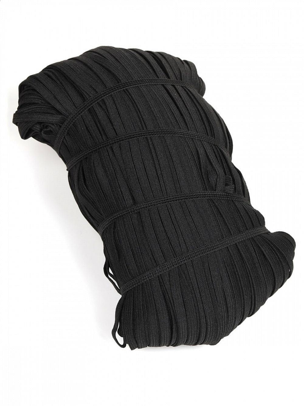 Резинка бельевая (стандартная) 6.0 мм / 200 метров, 3.9 г, вязаная, черный