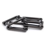 Рамка регулировочная металл литая 25 мм (31х21 мм, ⌀3 мм), чер.никель, 4 шт