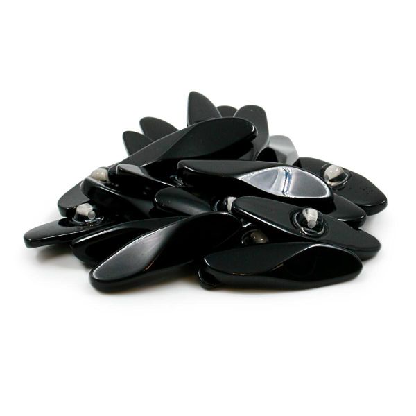 Пуговицы на ножке (3.01-203-45) (черный), Б25, 20 шт