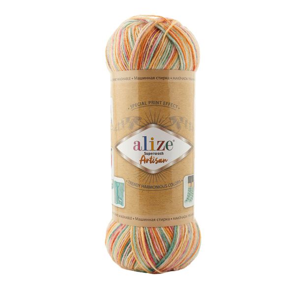 Пряжа Alize (Ализе) Superwash Artisan / уп.5 мот. по 100 г, 420 м, 9012
