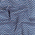 Ткань для пэчворка Peppy Бабушкин сундучок, рулон 112 см / 5 метров, БС-32 зигзаг я.синий, Peppy