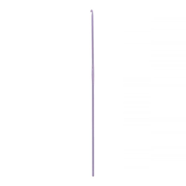 Крючок для вязания ⌀2.0 мм, 15 см, металл, в чехле, розовый, Gamma CH-15