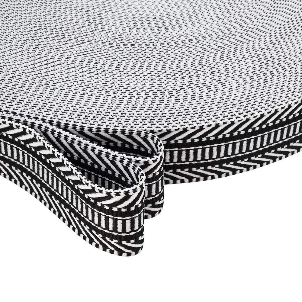 Стропа (ременная лента) 38 мм / 45.72 метра, [38.82 г/пог.м], с принтом 2-сторонняя, T070 черный/белый, 3Al352