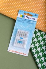Иглы для швейных машин для трикотажа 130/705 H, №100, 5 игл, М, Gamma NT №100
