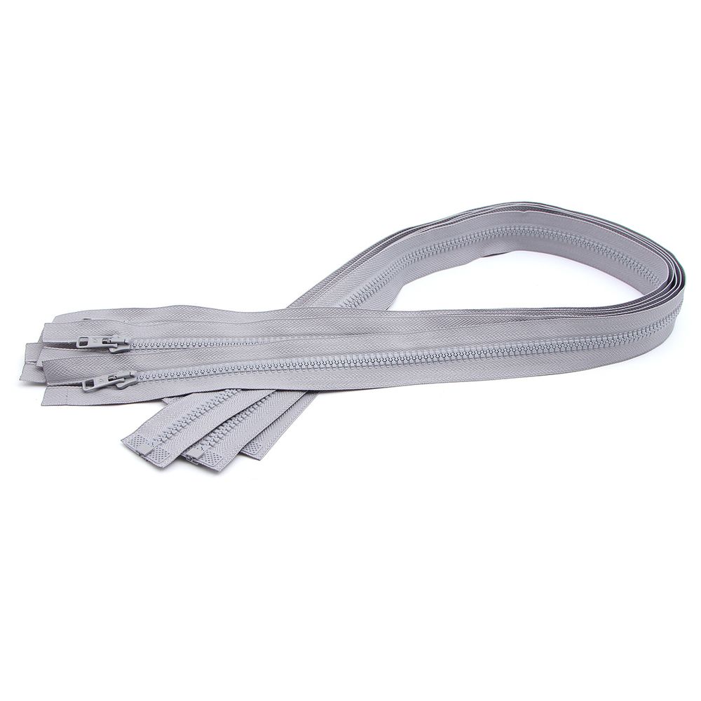 Молния трактор Arta Т6 (6 мм) 1 зам., разъем., 85 см, цв. 079 св.серый, уп.5 шт