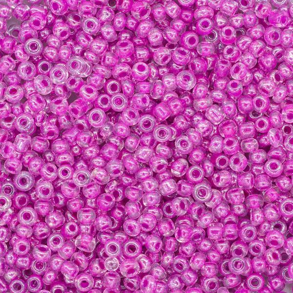 Бисер Astra&Craft 11/0 (2.1 мм), 200 г (10х20 г), цв. 2203 цикламен/прозр.с цвет.центром (глянцевый)