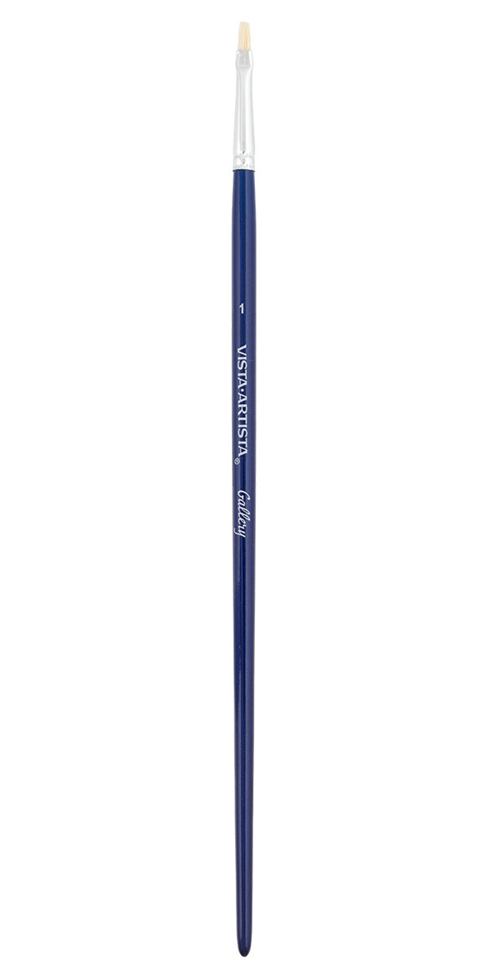 Кисть щетина №01 плоская 5 шт, длинная ручка, 01, Vista-Artista 30012-01