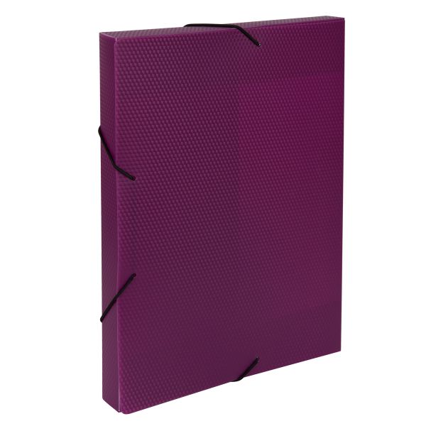 Короб архивный пластиковый 30 мм, 1 шт, Prisma neon A4 эффект 3D, пурпурный, Expert Complete ЕС240400022