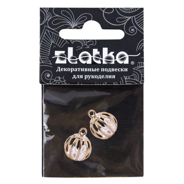Подвеска для бижутерии 15 мм, 10 шт, №01 золото, Zlatka JCBH-06