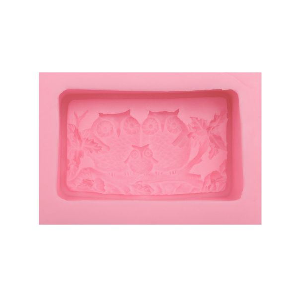 Молд силикон (для свечей, мыла, смолы, гипса) 7х10х4 см Совы, 23600