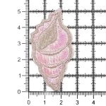 Термоаппликация Розовая ракушка, 2.7х5см, Hobby&Pro