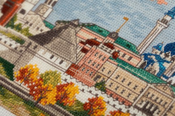 Набор для вышивания нитками Panna, Осенняя Казань, 14х36.5 см, Panna