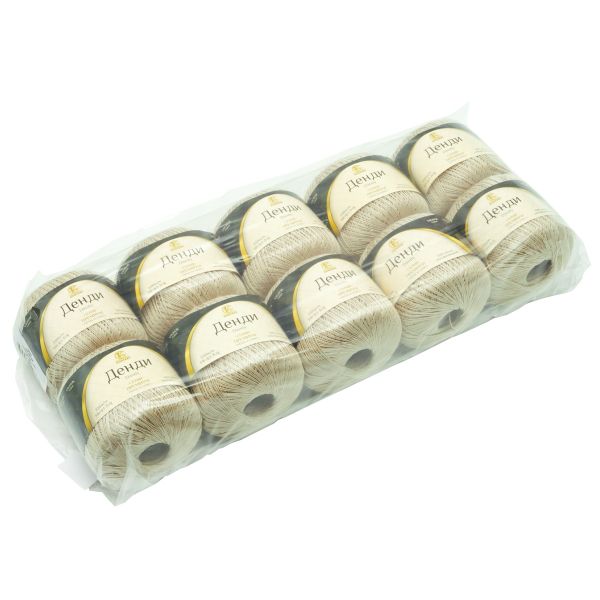 Пряжа Камтекс Денди / уп.10 мот. по 50 г, 330 м, 006 св. бежевый