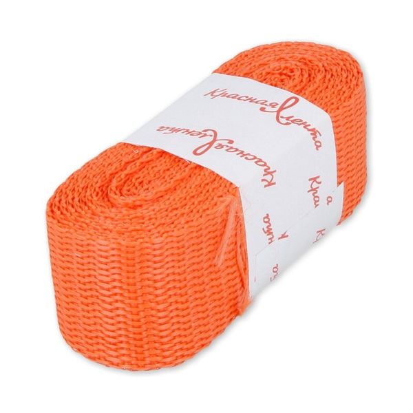 Стропа (ременная лента) 30 мм / 5х2.5 метра, фасовка, оранжевый, 3713 (3075_3590)