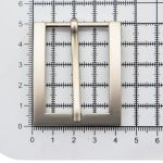 Пряжка ременная металл 30 мм.серебро, металл, 4 шт, BIG