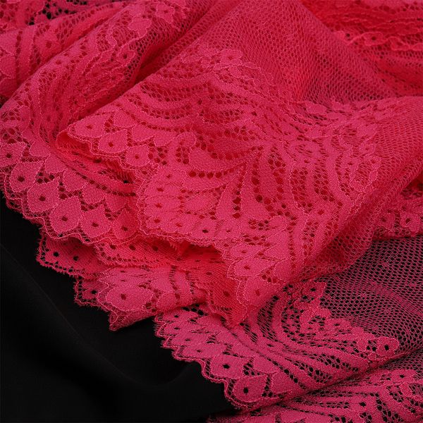 Кружево бельевое эластичное 230 мм / 3 м, 8036 цв.F144 розовый, Kruzhevo