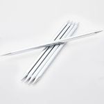 Спицы чулочные Knit Pro Nova cubics 6,5 мм / 20 см, никелированная латунь, серебристый, 5 шт, 12134