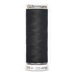 Нитки универсальные Gutermann Sew-all 100 (200 метров), 5 кат. | 190 черно-серый